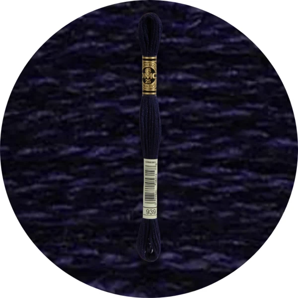 DMC Mouliné Spécial 25 Broderigarn, Ensfarvet, Blå/Lilla nuancer